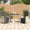 vidaXL Garden Dining Set Grey