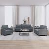 vidaXL Sofa Set Dark Gray Velvet (100% polyester), metal, plywood, foam