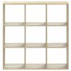 vidaXL Bookcase Sonoma oak Engineered wood Medium Bookcase Rectangular
