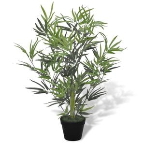 vidaXL Artificial Plant Green and Black