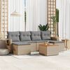 vidaXL Garden Sofa Set Mix Beige