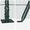 vidaXL Fence Post Green 328.08 x 2.62 ft (0.51 in mesh) Steel and PVC