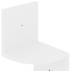 vidaXL Wall Corner Shelf High gloss white Engineered wood Medium