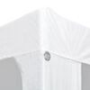 vidaXL Party Tent White Polyethylene roof and steel frame 9.8x13.1 ft