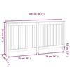 vidaXL Radiator Cover 66.5x7.5x33.1" Solid Wood Pine