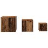 vidaXL Side Table Set of 3 Old wood Engineered wood Small Durable