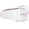 vidaXL Garden Shed Anthracite Galvanized Steel Large Garden Shed
