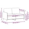 vidaXL 2-Seater Sofa Dark Gray 47.2" Velvet