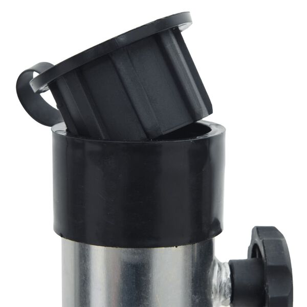 vidaXL Umbrella Base Silver Steel with powder coating One Size
