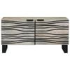 vidaXL Coffee Table Beige and Black 31.50 x 19.69 x 15.75 in