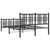 vidaXL Bed Frame Metal Bed Frame Rectangular Durable Black Bed Frame