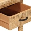 vidaXL Bedside Cabinet Natural wood Solid mango wood 15.7x15.7x19.7 in