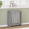 vidaXL Radiator Cover Grey Sonoma 30.7x7.9x32.3" Engineered Wood
