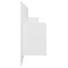 vidaXL Bed Headboard With Cabinet White Manufactured wood Large