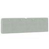 vidaXL Headboard Cushion Light Grey Velvet (100% polyester), Foam 72 in