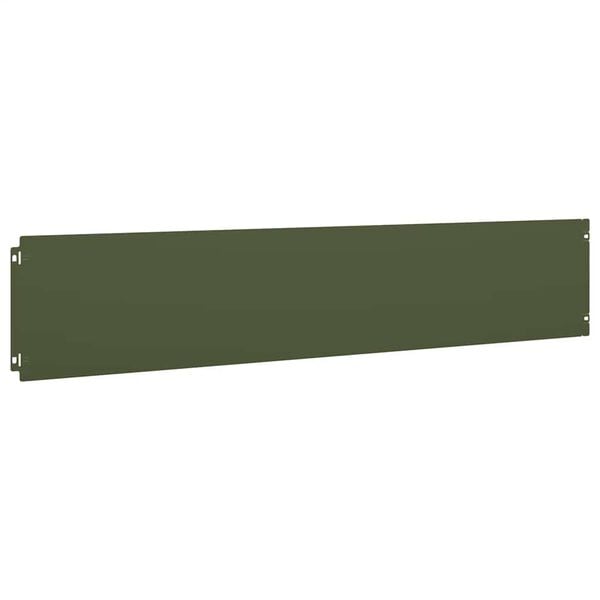 vidaXL Lawn Edgings 10 pcs Olive Green 7.9x40.6" Cold-rolled Steel