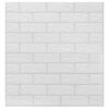 vidaXL Wallpaper Set of 10 White PE Foam 27.6 x 30.3 in Wallpaper