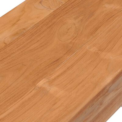 vidaXL Console Table 43.3"x13.8"x29.5" Solid Wood Teak