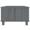 vidaXL Coffee Table Dark Grey Solid pinewood, MDF 39.4 x 21.7 x 13.8 in