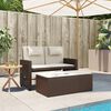 vidaXL Garden Bench Brown, Cream White