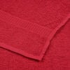 vidaXL Towel Set of 4 Red 100% Cotton 39.4 x 78.7 in Towel