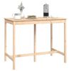 vidaXL Bar Table Natural wood Solid pine wood 55.1 x 31.5 x 43.3 in