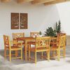 vidaXL Garden Chair 6 pcs 56 x 56 x 90 cm Solid Acacia Wood
