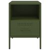vidaXL Bedside Cabinet Set of 2 Olive Green Cold-rolled Steel Standard