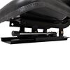 vidaXL Tractor Seat Black Steel Universal Height-Adjustable
