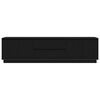 vidaXL TV Cabinet Black Oak Engineered Wood Large TV Cabinet