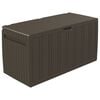 vidaXL Cushion Box Brown Polypropylene Medium Cushion Box Rectangular