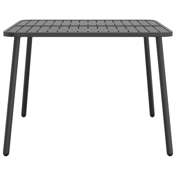 vidaXL Garden Table Anthracite Steel (e-coated and powder coated)