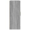 vidaXL Wall Cabinet Grey Sonoma Engineered wood Medium Wall Cabinet
