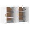 vidaXL Wall Mounted Cabinet Set of 2 White Engineered wood
