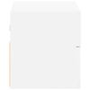 vidaXL Wall-mounted Bedside Cabinet Set of 2 White Engineered wood