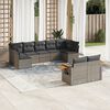 vidaXL Garden Sofa Set Grey, Dark Grey