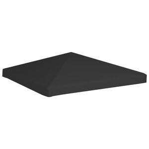 vidaXL Gazebo Top Cover 2.95 oz/ft² 9.8x9.8' Black