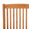 vidaXL Garden Chair Set of 4 Natural Wood Solid eucalyptus wood Medium