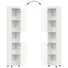 vidaXL Bathroom Cabinet Set with Storage TULUM High Gloss White