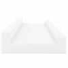 vidaXL Wall Shelf Set of 4 White MDF Medium Decorative Inlays