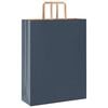 vidaXL Paper Bags 250 pcs with Handles Blue 12.6x4.7x16.5"