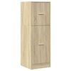vidaXL Apothecary Cabinet Sonoma oak Engineered wood 15.7 x 16.1 x 46.5 in