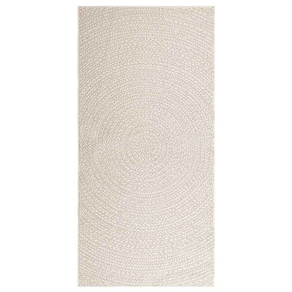 vidaXL Rug Cream Polypropylene 39.4 x 78.7 in UV-resistant materials