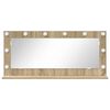 vidaXL Vanity Mirror with Mirror Sonoma Oak 39.37 x 17.72 x 7.09 in