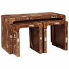 vidaXL Nesting Tables Brown Solid Mango Wood