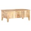 vidaXL Coffee Table Natural Rough Mango Wood Medium Coffee Table