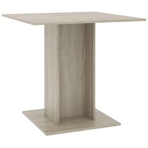 vidaXL Dining Table Sonoma oak Engineered wood Medium Durable