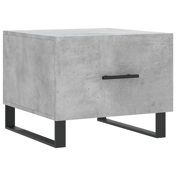 vidaXL Coffee Table Concrete Grey Engineered Wood, Iron Medium