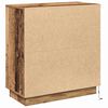 vidaXL LED Sideboard Old Wood 27.95 x 13.58 x 29.53 in Engineered Wood