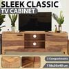 vidaXL TV Stands Brown 46.5" x 11.8" x 15.7" solid acacia wood
